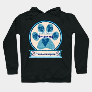 Pet Cancer Awareness Soft Blue Edition Hoodie